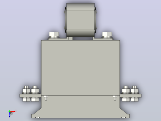 HH15-1000_3QSA 3P隔离开关熔断器组三维模型202009俯视缩略图