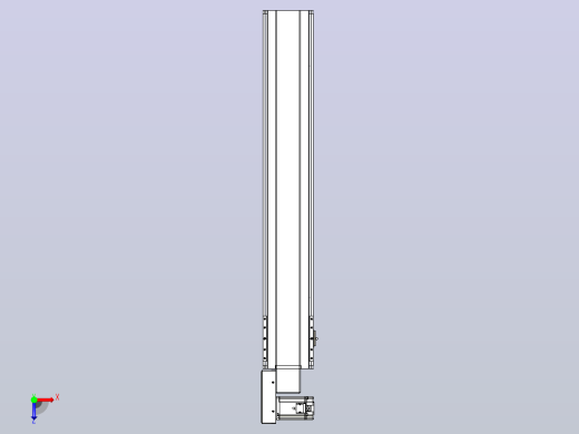 皮带直线轴半封闭可选导轨TPA-HNB-175D-140-L950-ML-Y-P75-N3俯视缩略图