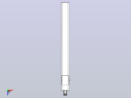 滚珠丝杠直线轴带导轨全封闭TPA-HCR-202D-2510C-L1800-M-Y-P75-N3俯视缩略图