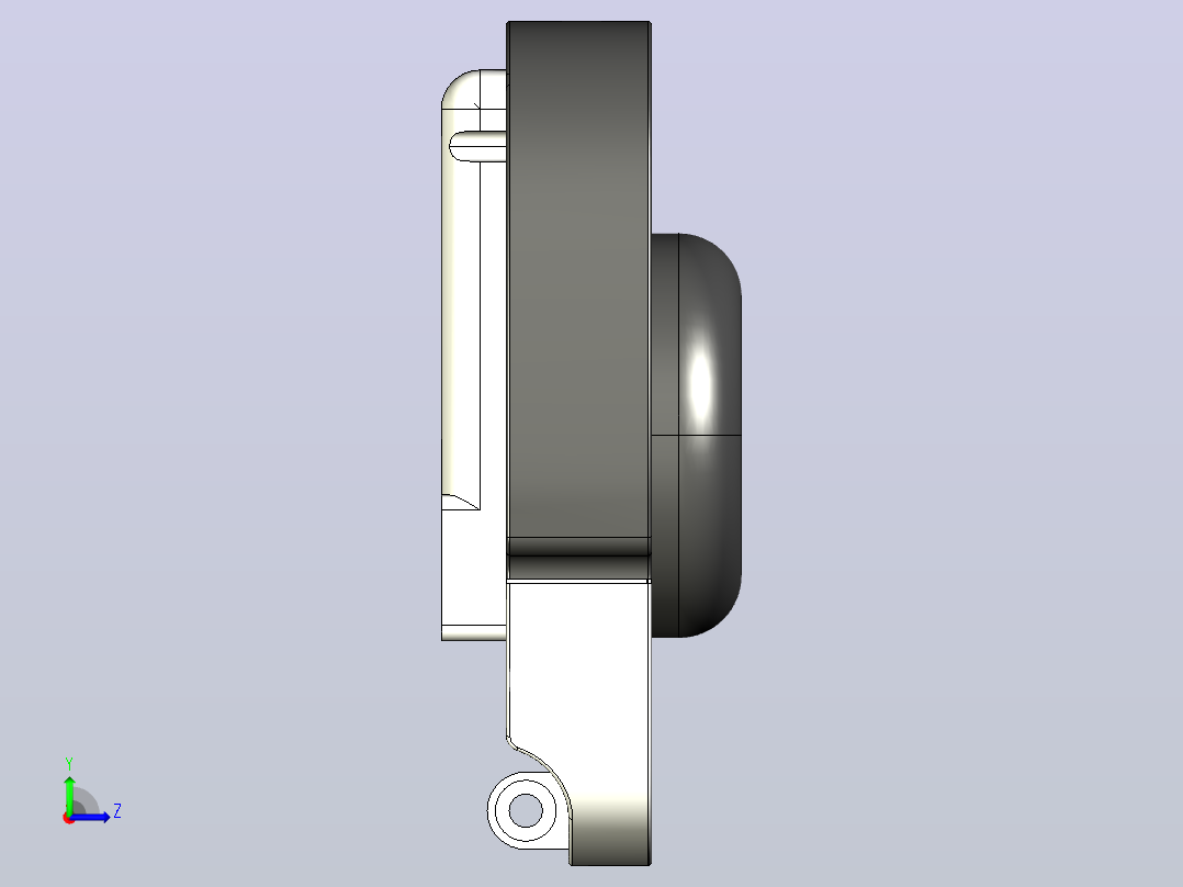 相机3D模型左视图