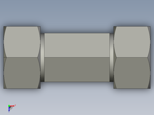 EO管接头三通异径管TR25 20 25S71.igs俯视缩略图