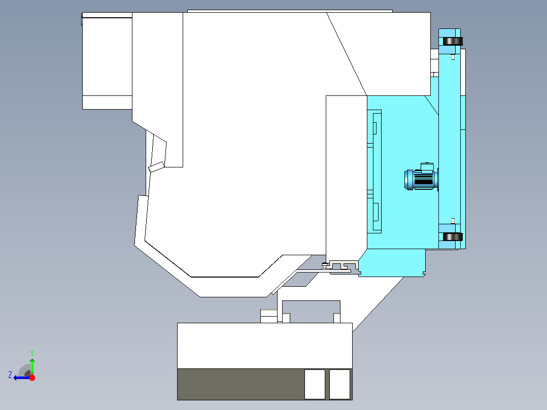 cnc-lathe_centur40a加工中心右视图