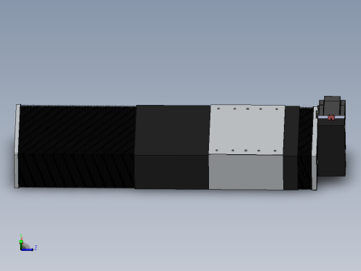 直线模组DMBF220-RUCR（电机右上折）[DMBF220-L45S500-DT750-A2U-RUCR]主视缩略图