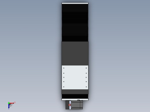 直线模组DMBF220-RUCR（电机右上折）[DMBF220-L45S500-DT750-A2U-RUCR]俯视缩略图