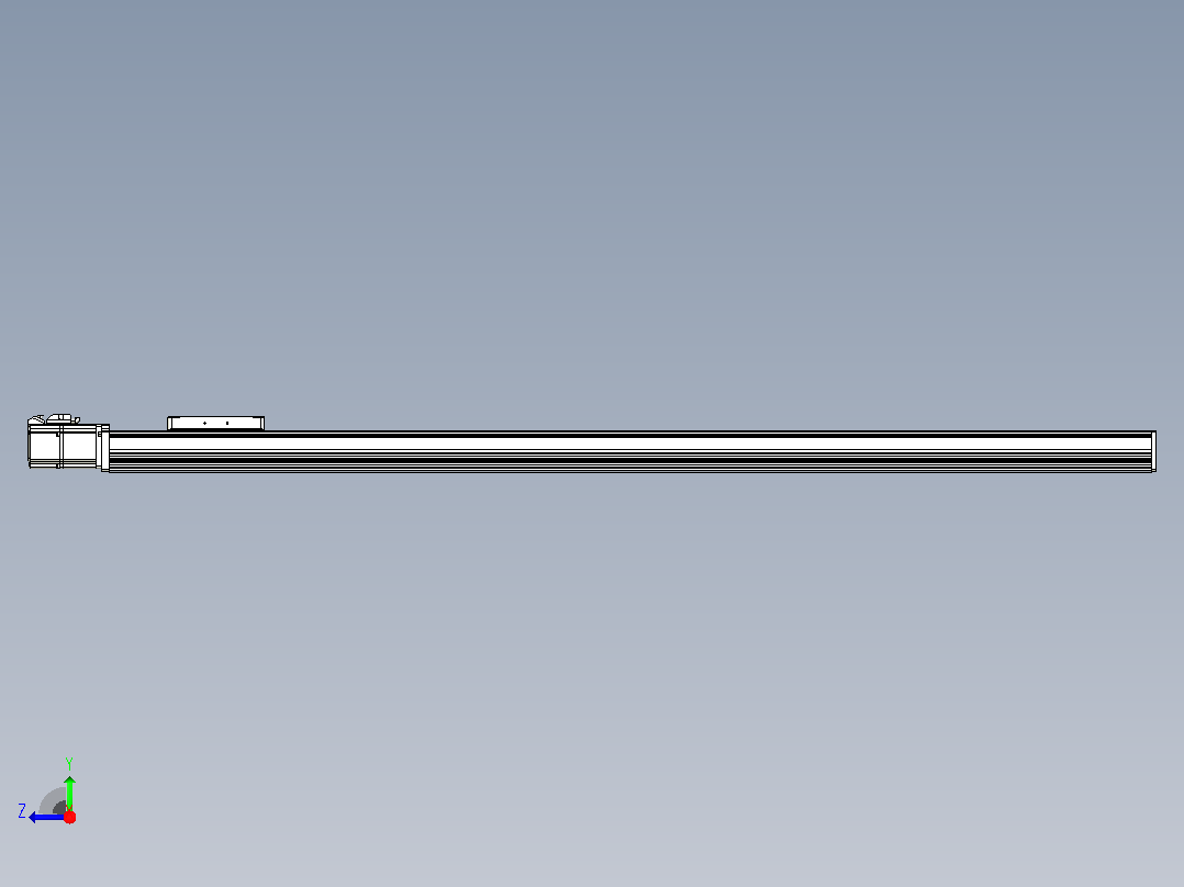 滚珠丝杠直线轴带导轨全封闭TPA-HCR-105D-1610C-L1150-M-C-P40-N3右视图