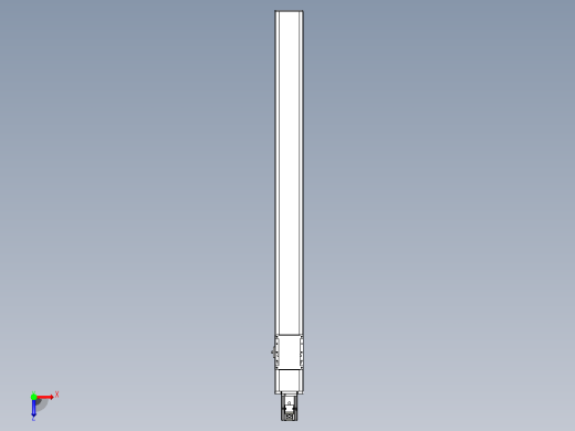 滚珠丝杠直线轴带导轨全封闭TPA-HCR-105D-1610C-L1150-M-C-P40-N3俯视缩略图