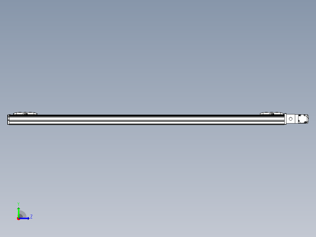 皮带直线轴双滑块型TPA-GCBS-50-P42-L525-QR-M10-N3左视图
