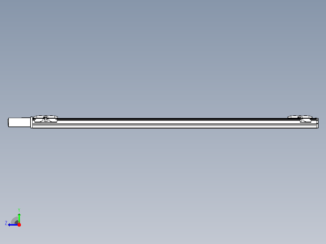 皮带直线轴双滑块型TPA-GCBS-50-P42-L525-QR-M10-N3右视图