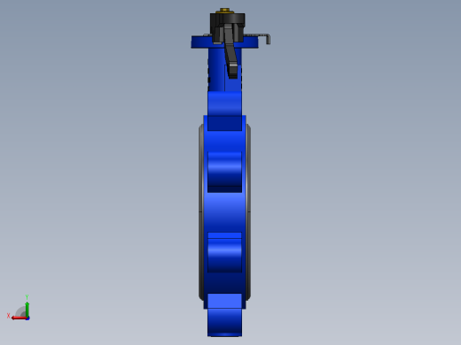 对夹式手动蝶阀DN200 (1)后视缩略图