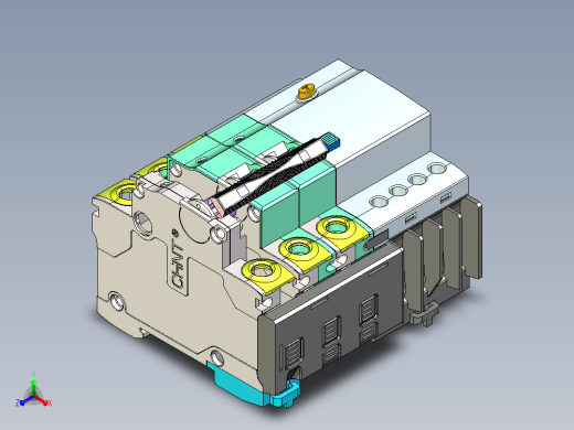 NB7LE-32&amp;3P&amp;N&amp;剩余电流动作断路器三维模型202307