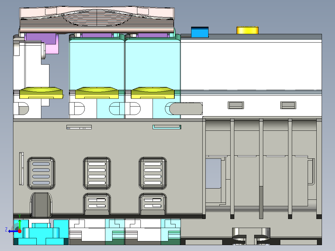 NB7LE-32&amp;3P&amp;N&amp;剩余电流动作断路器三维模型202307右视图
