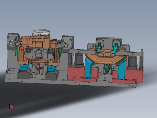 钳体液压夹具图