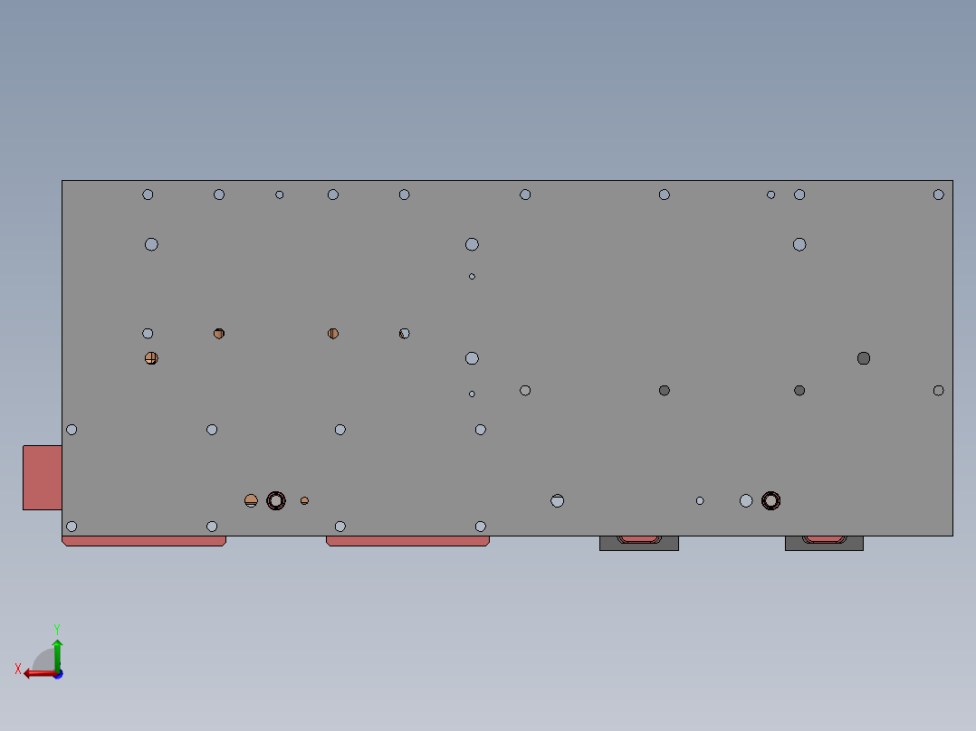 钳体液压夹具图后视图