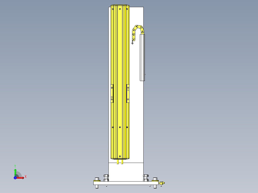 工件升降回转机构前视图