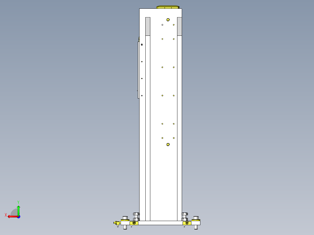 工件升降回转机构后视图