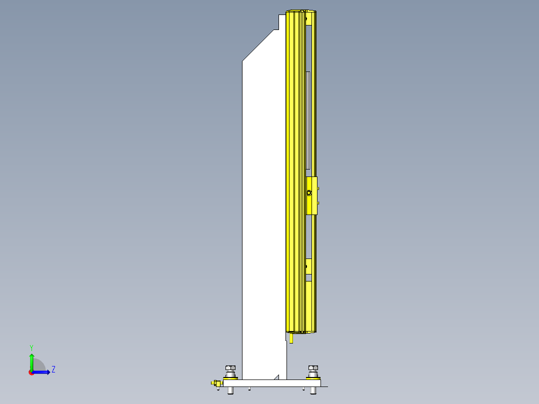 工件升降回转机构左视图