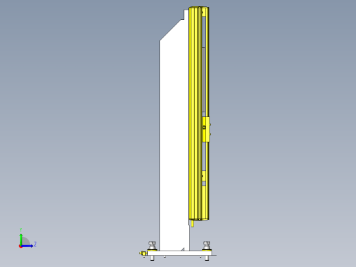 工件升降回转机构左视缩略图