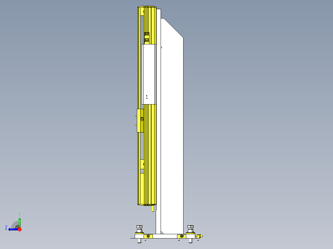 工件升降回转机构右视图
