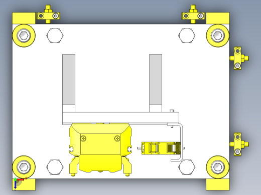 工件升降回转机构俯视缩略图