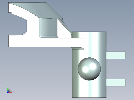 倒挡拨叉设计（cad+ug+说明书）前视缩略图