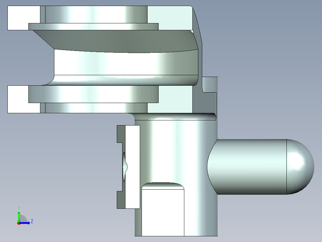 倒挡拨叉设计（cad+ug+说明书）左视图