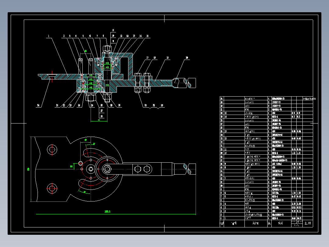 手动钢筋弯勾器 全套图