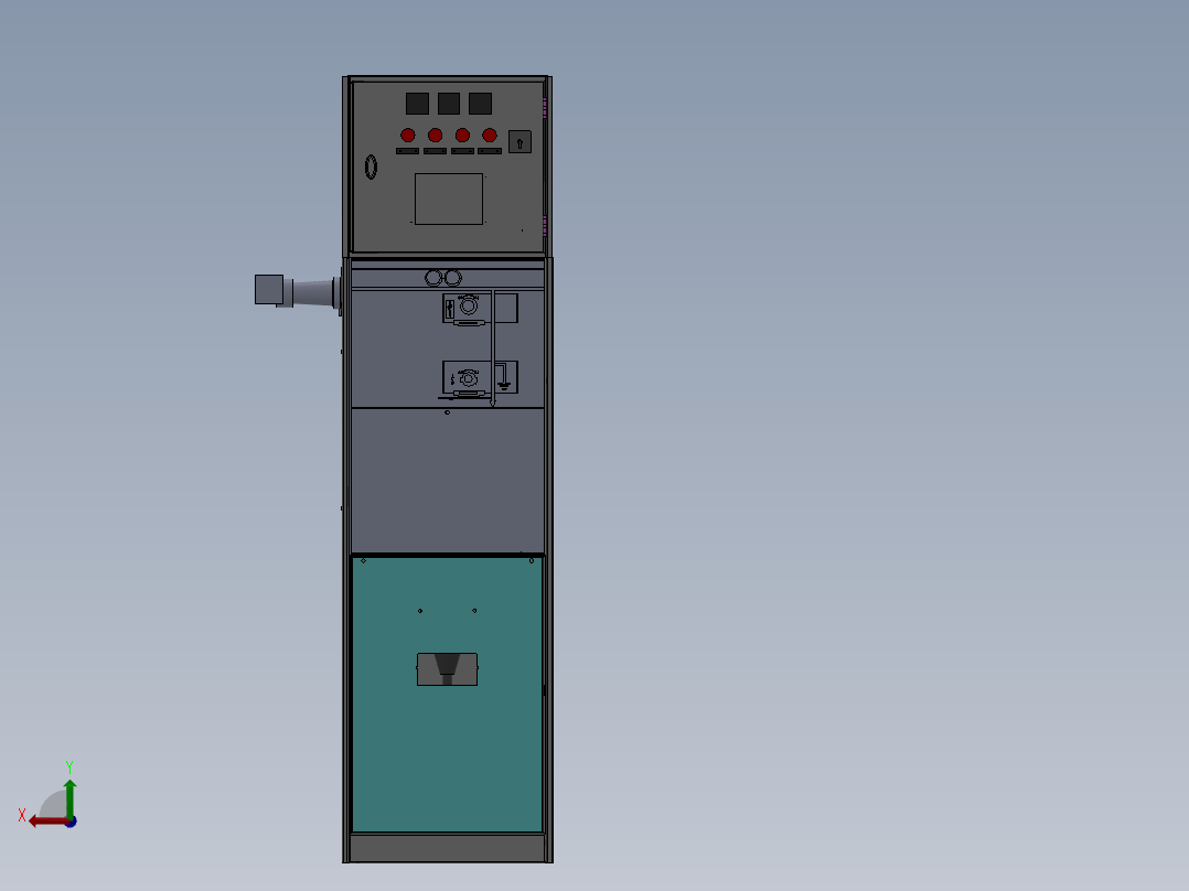 仿ABB充气柜PT-465总装图（带气箱柔性电缆PT）_7105