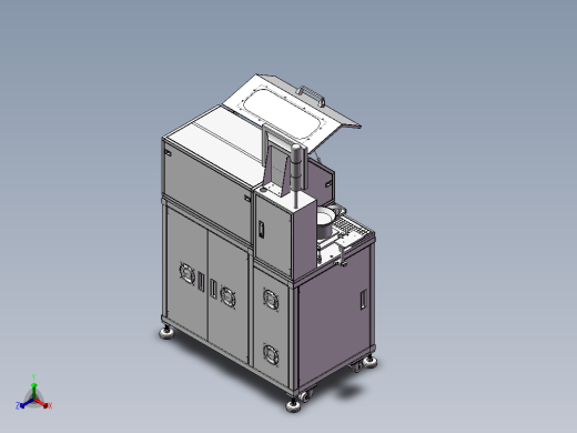 SMT测试分选机3D图纸H726 G60 非标自动化设备3D图纸3D模型正等轴测缩略图