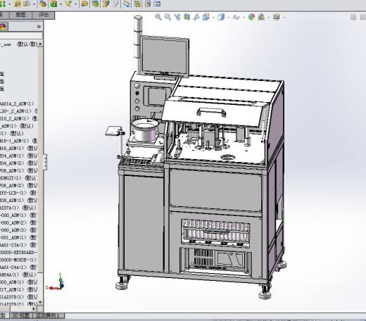 SMT测试分选机3D图纸H726 G60 非标自动化设备3D图纸3D模型缩略图