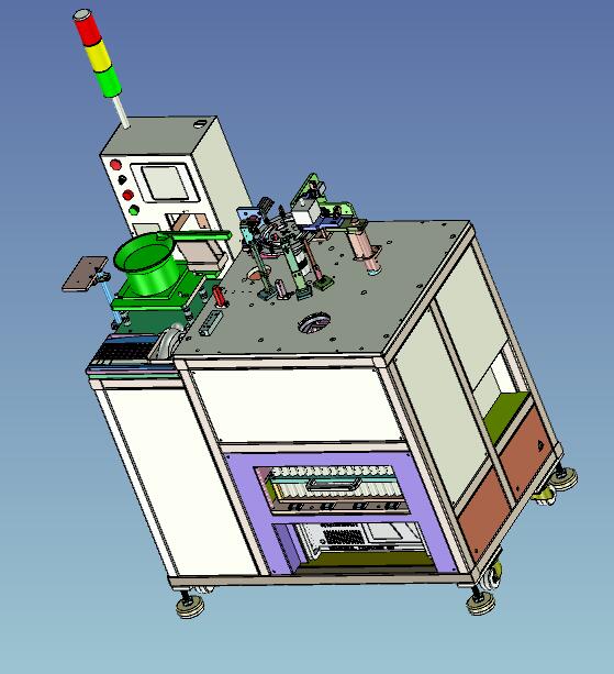 SMT测试分选机3D图纸H726 G60 非标自动化设备3D图纸3D模型