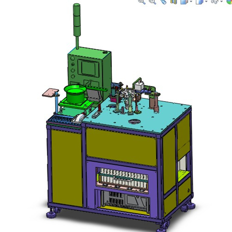 SMT测试分选机3D图纸H726 G60 非标自动化设备3D图纸3D模型