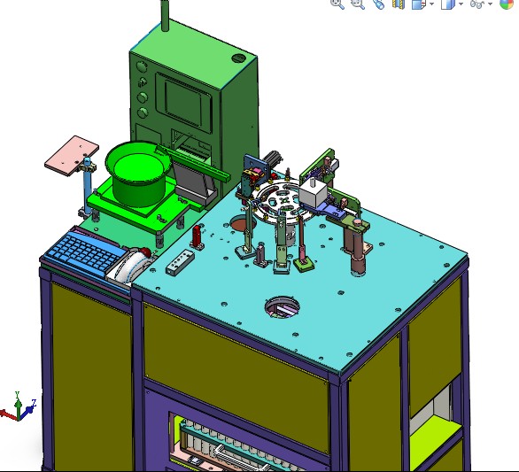 SMT测试分选机3D图纸H726 G60 非标自动化设备3D图纸3D模型