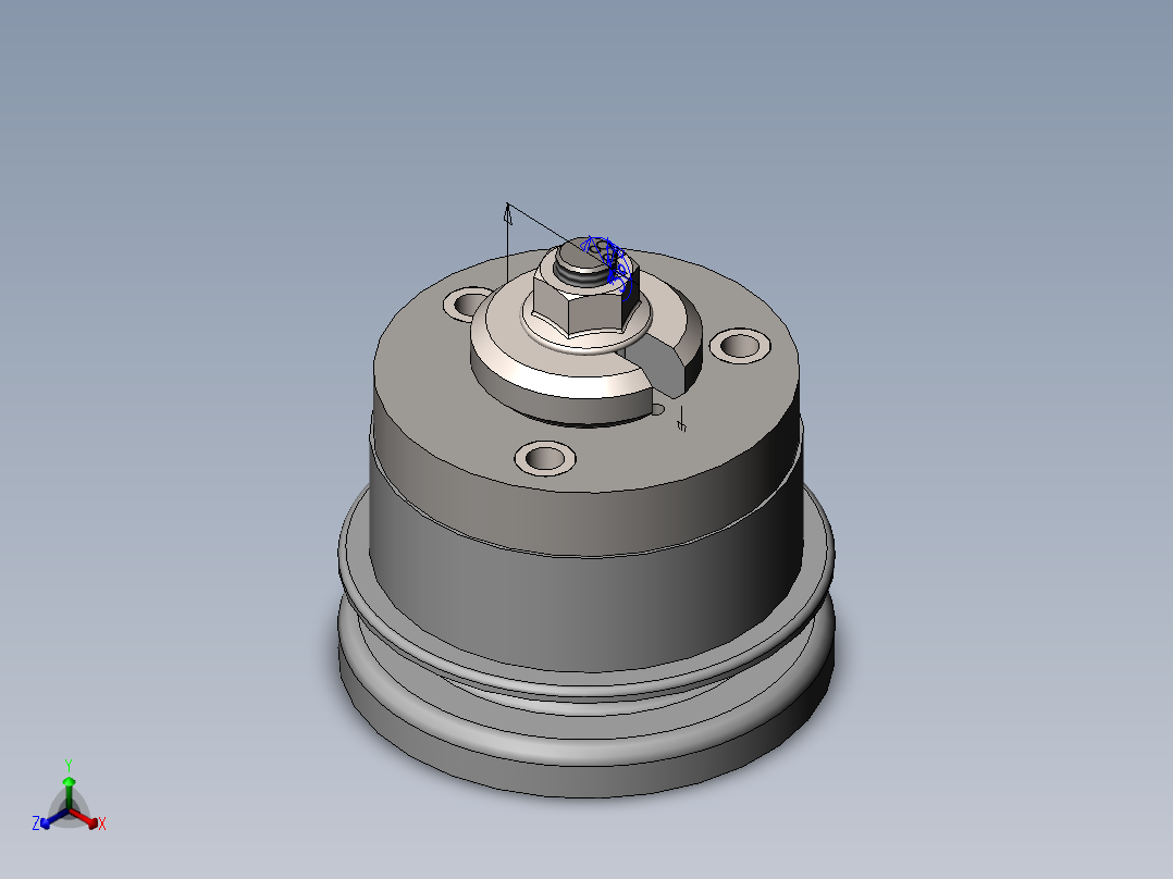 钻模正等轴测图