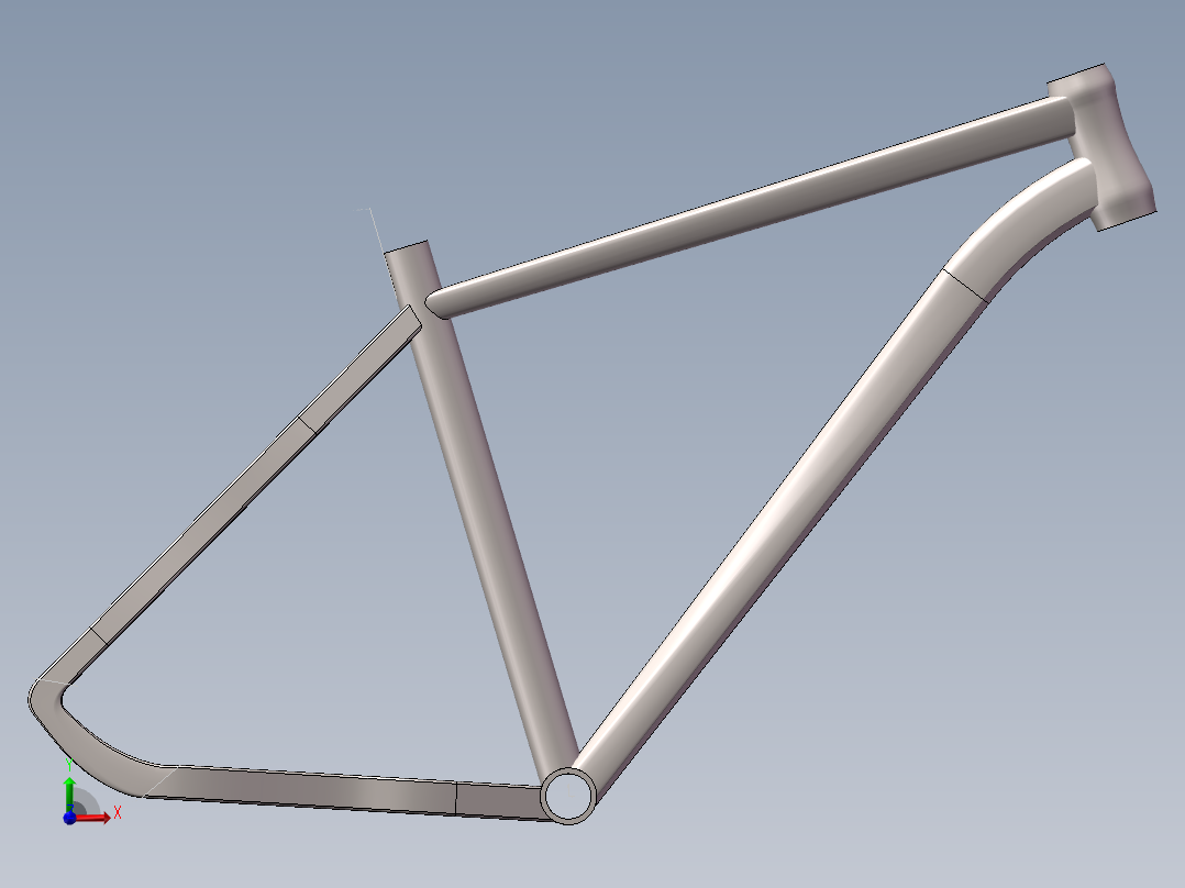 山地车架mosso619 - 副本前视图