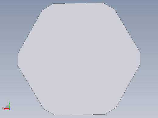 solidworks 外六角螺栓3D模型后视缩略图