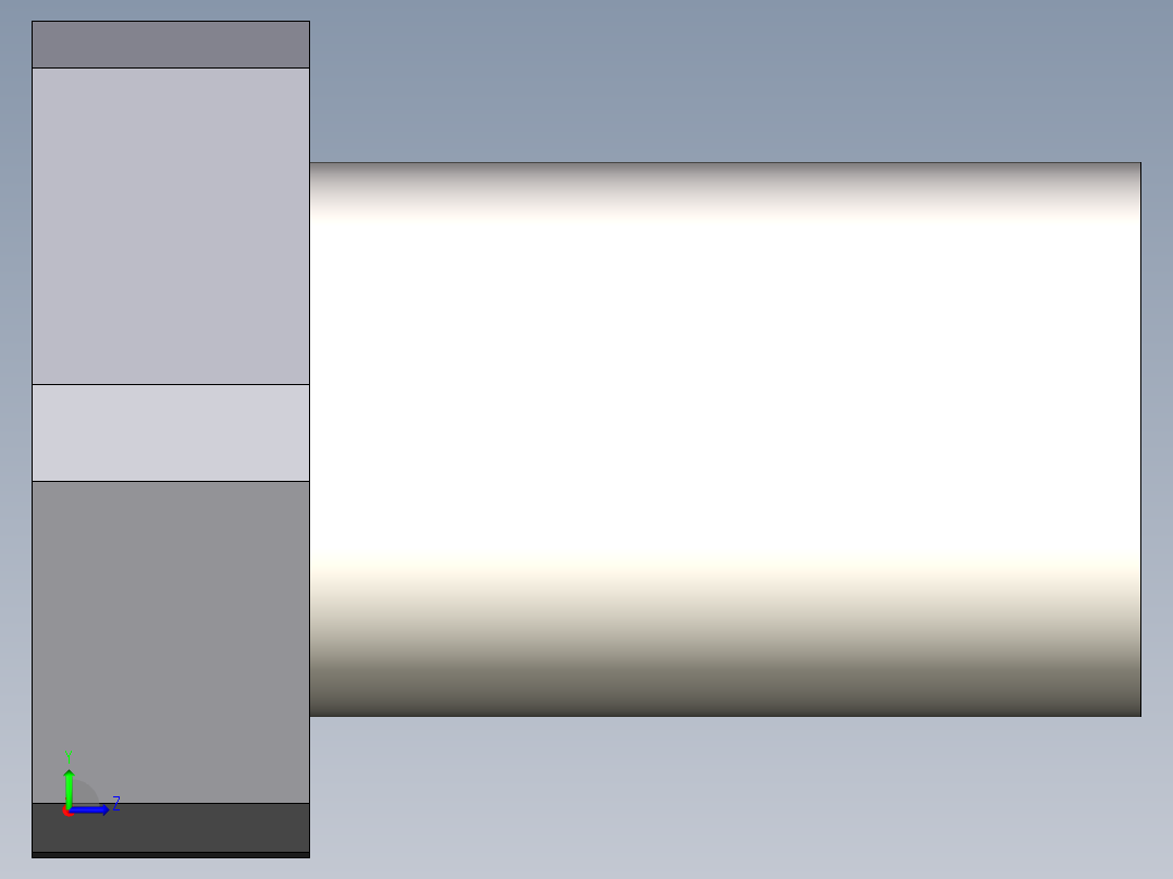 solidworks 外六角螺栓3D模型左视图