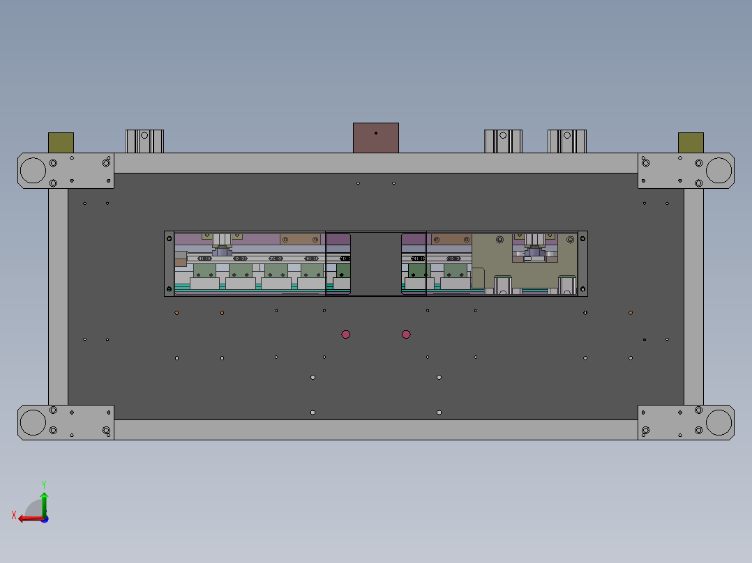 02月-密封条冲切钻孔裁断一体机（sw18可编辑+工程图）后视图