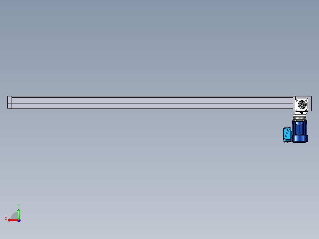 同步带输送线400×2160mm后视图