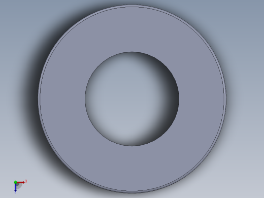 SAE平垫圈-FLAT WASHER SAE 0.625.SLDPRT俯视缩略图