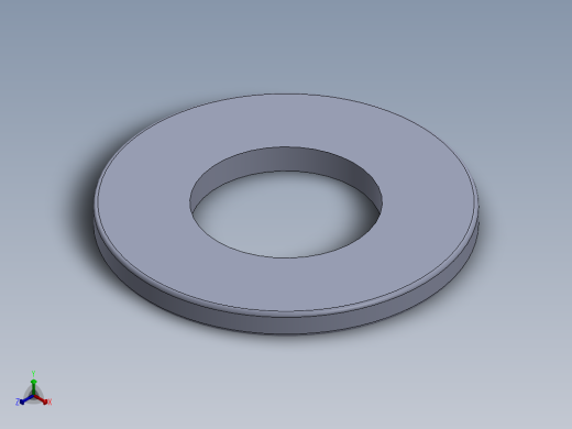SAE平垫圈-FLAT WASHER SAE 0.625.SLDPRT正等轴测缩略图