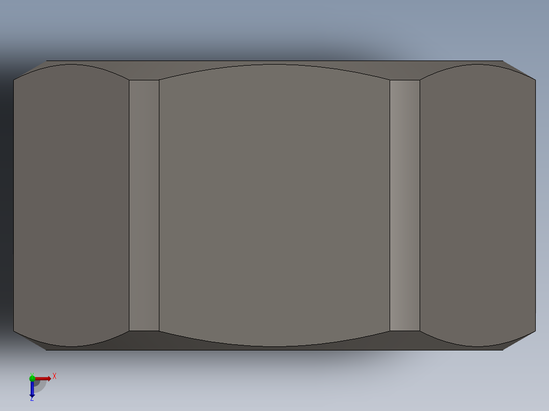 螺母 GBT6170 M16俯视图