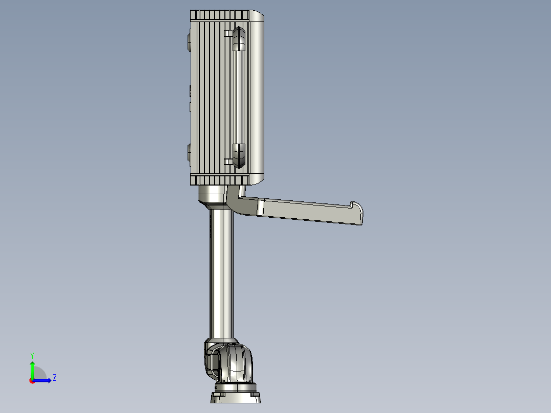 悬臂控制操控箱键盘支架-G2-顶座-转角-箱体连接器-250-300左视图