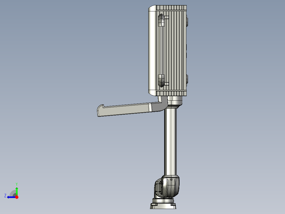 悬臂控制操控箱键盘支架-G2-顶座-转角-箱体连接器-250-300右视图