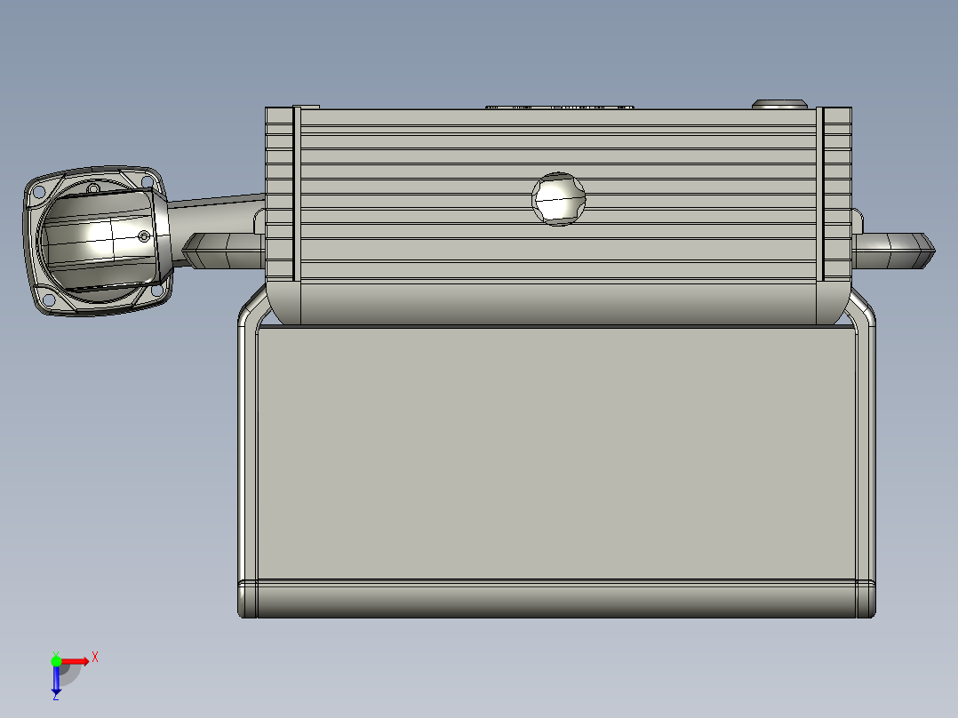 悬臂控制操控箱键盘支架-G2-顶座-转角-箱体连接器-250-300俯视图