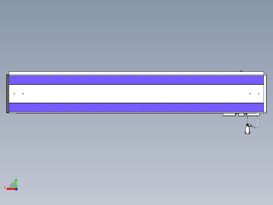 威洛博VL系列直线电机模组-VL22H3-S1200后视图
