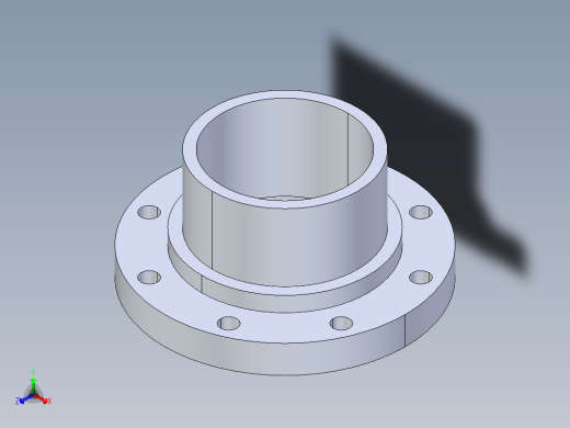 CPVC管件28-Sch80_Flange Vanstone_SPIG_9856-060_6in正等轴测缩略图