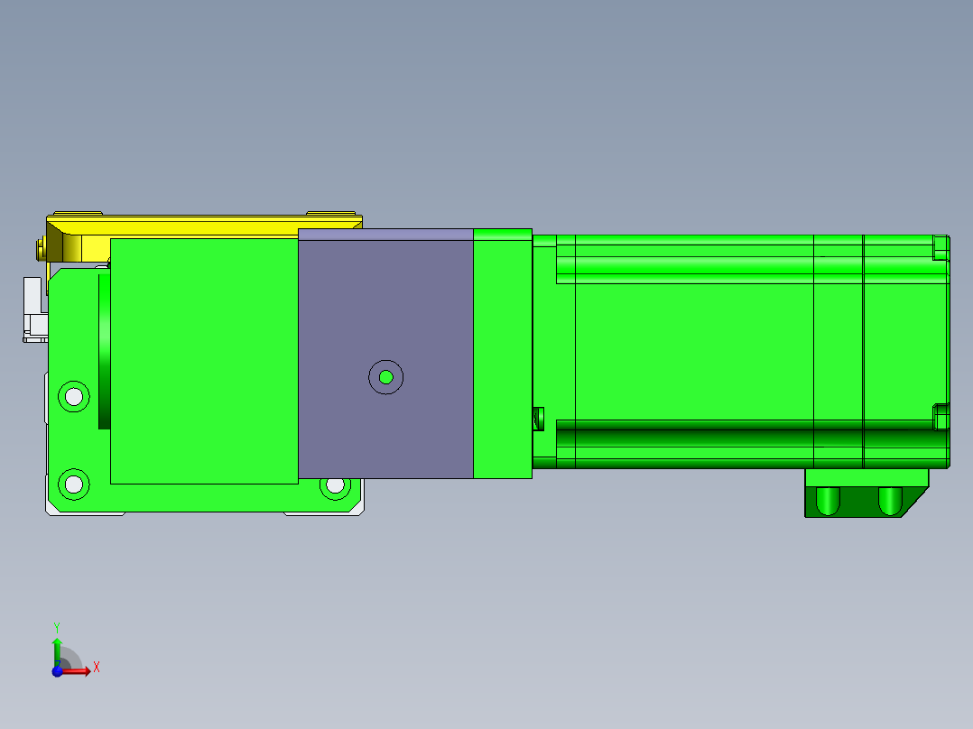 GTA内嵌同步带全封闭GTA8-ML-60步进前视图