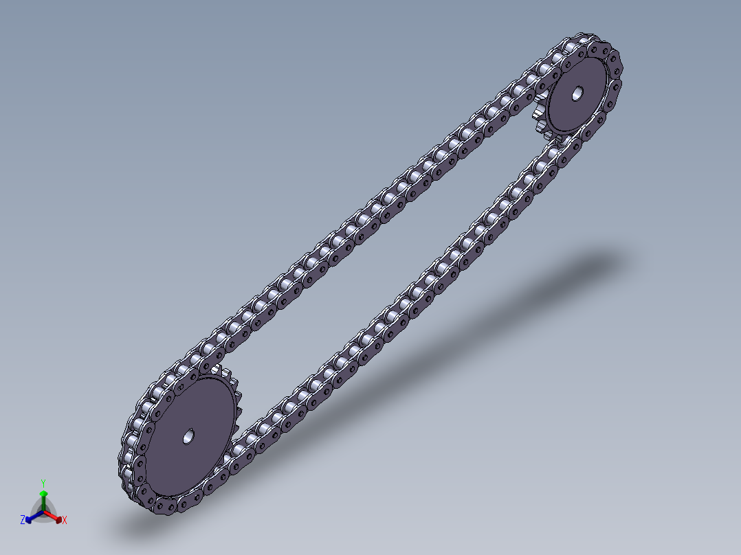 传动机构总成正等轴测图