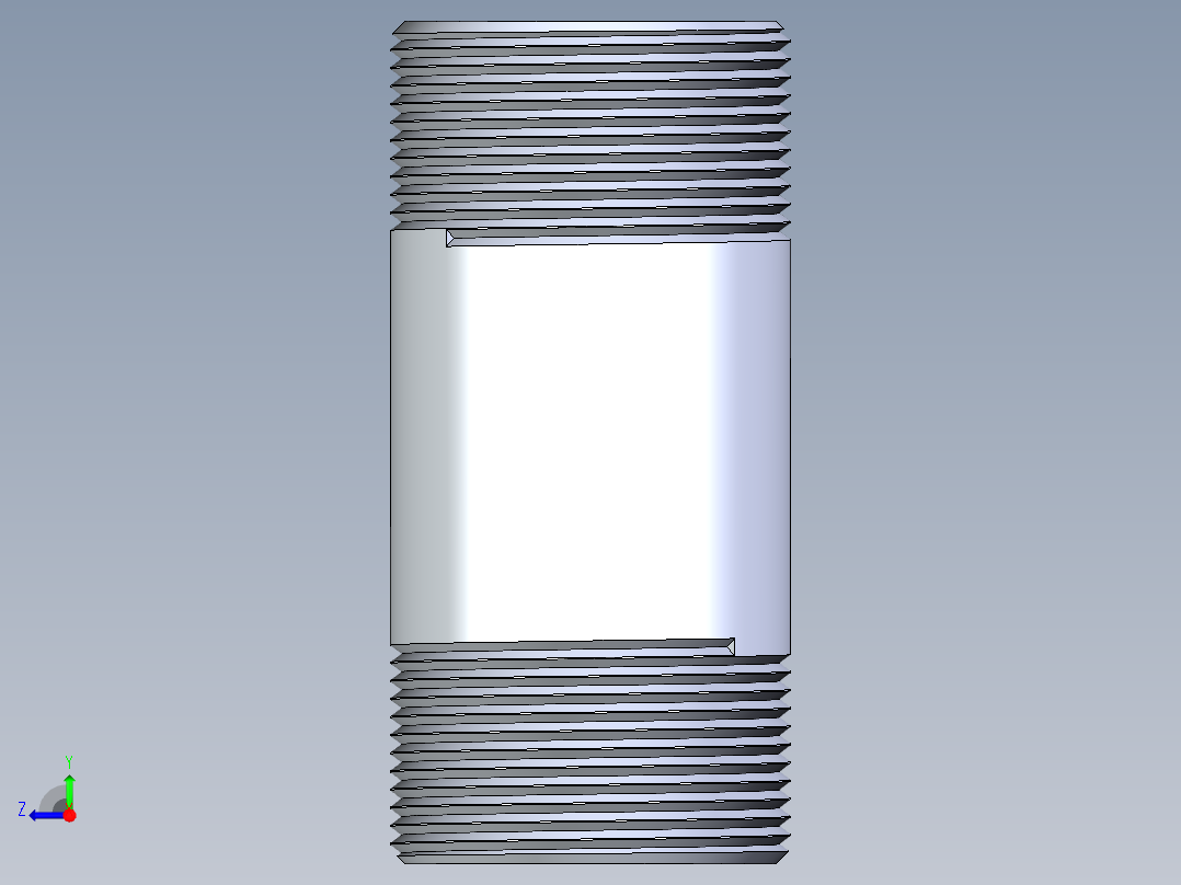 CPVC管件33-Sch80_Nipple_MPTxMPT_9861-216_1.5in x 4in右视图