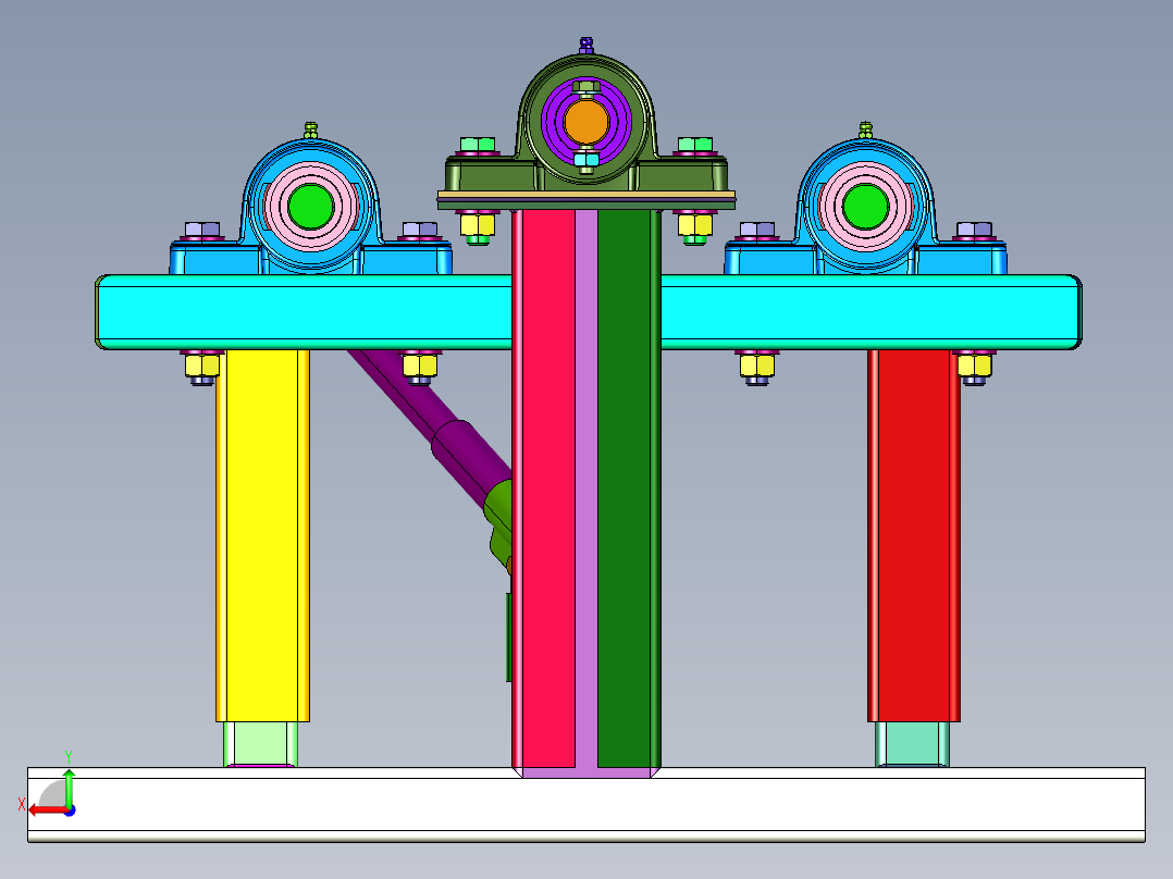 手动镀锌管铁管无缝钢管折弯机后视图